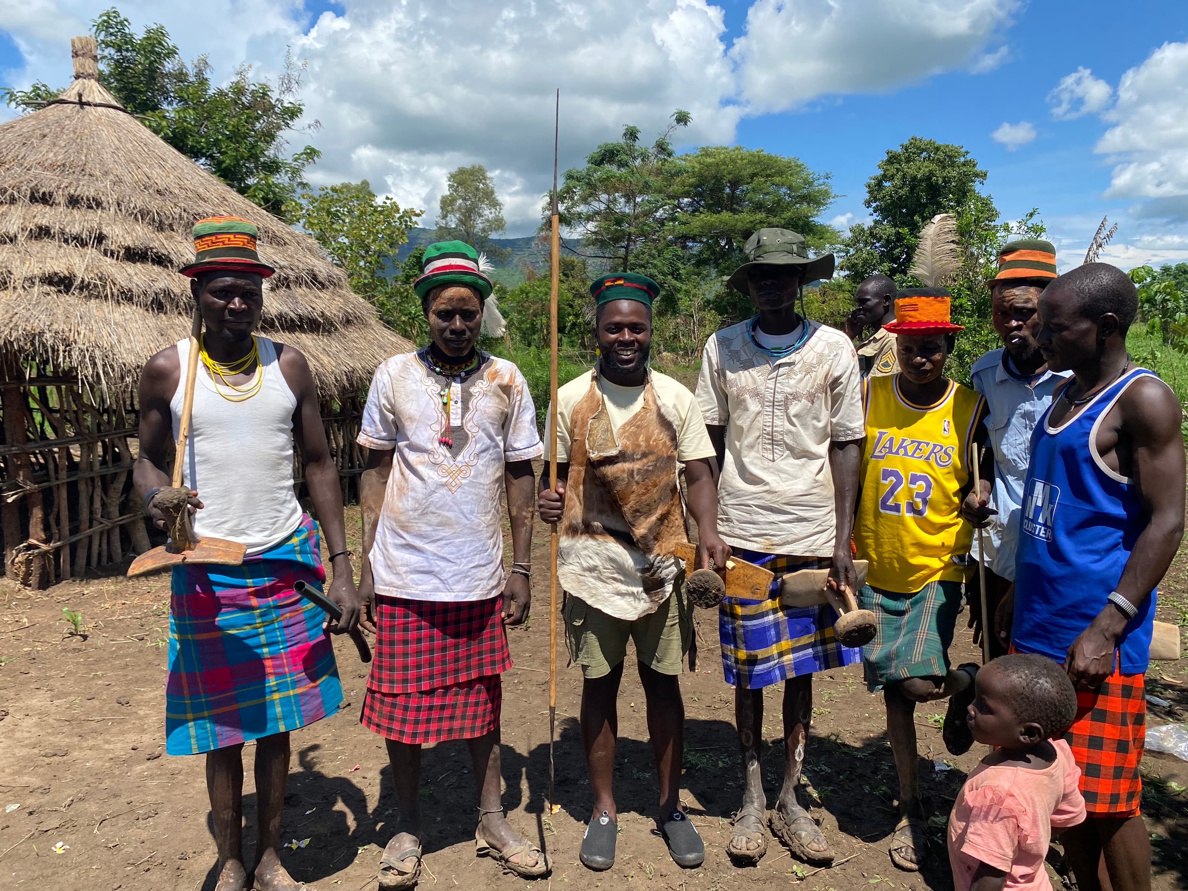 Karimojong people demonstrating cultural traditions