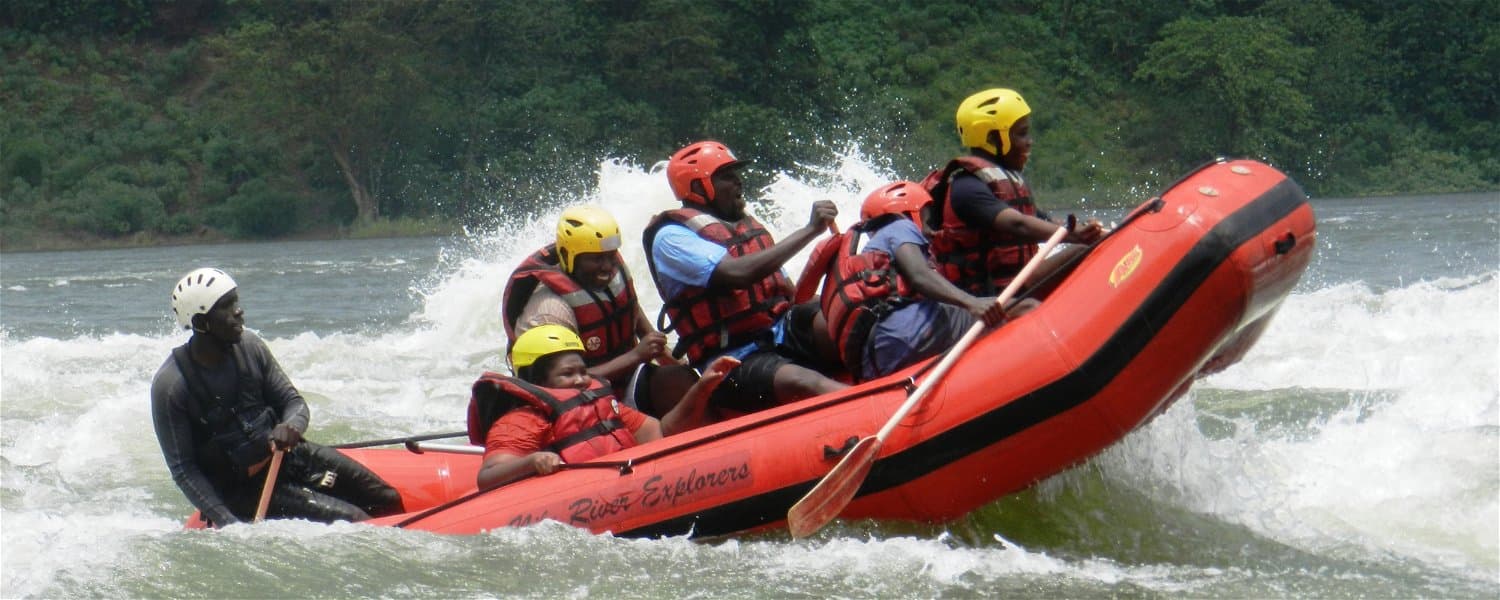 water rafting on the river nile